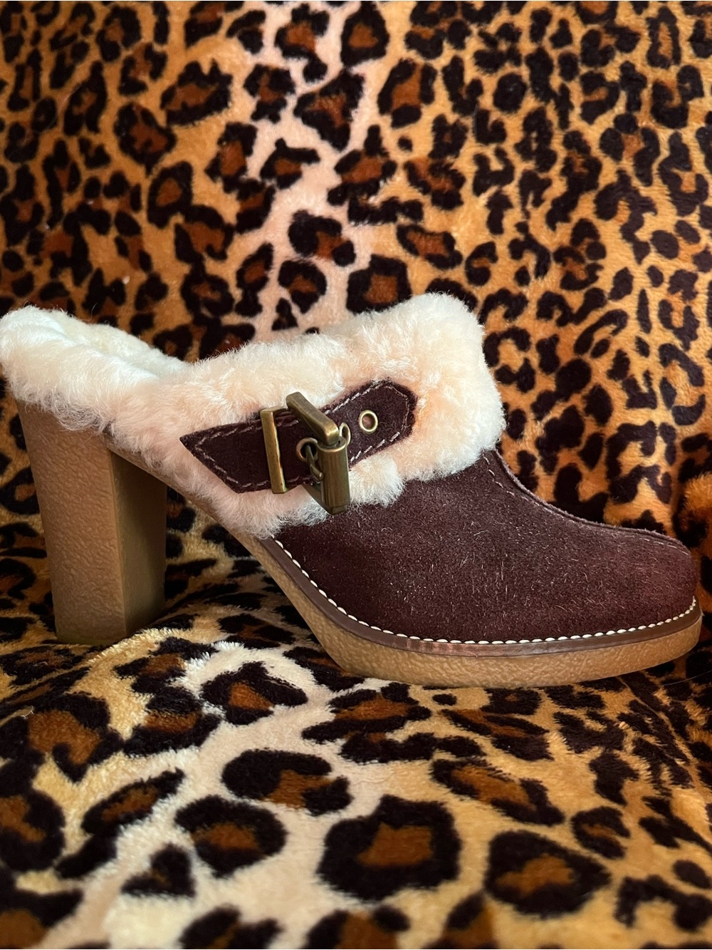 BCBGirls heels with fur